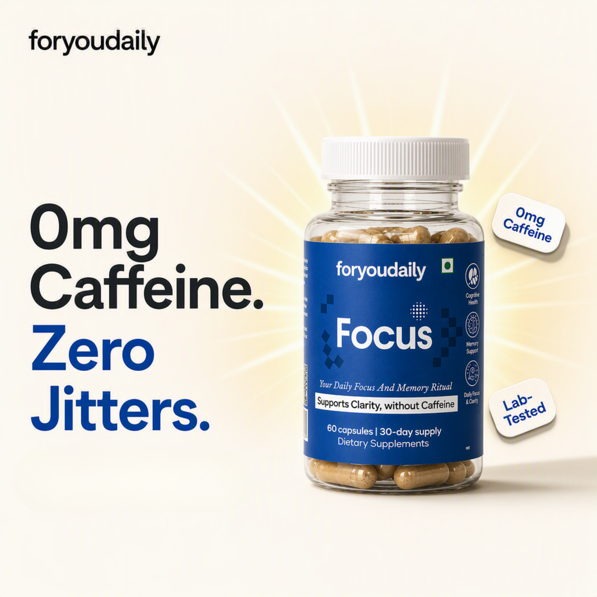 Focus — Brahmi & Ashwagandha Capsules