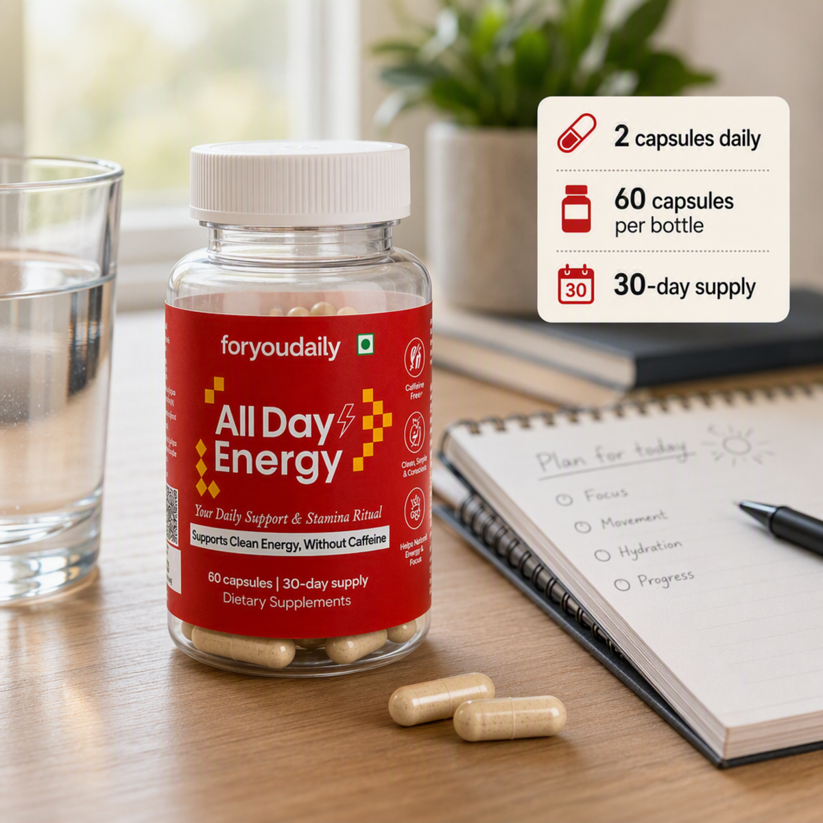 All Day Energy — Red Korean Ginseng Capsules