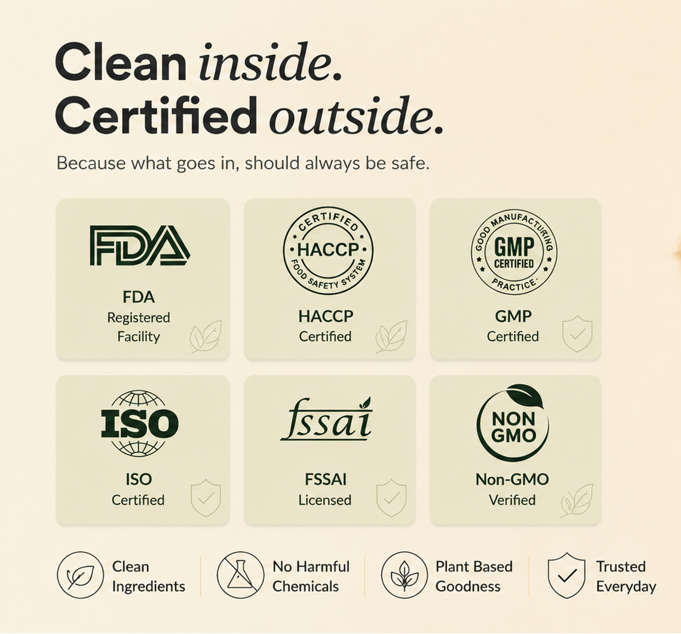 clean inside. certified outside. 