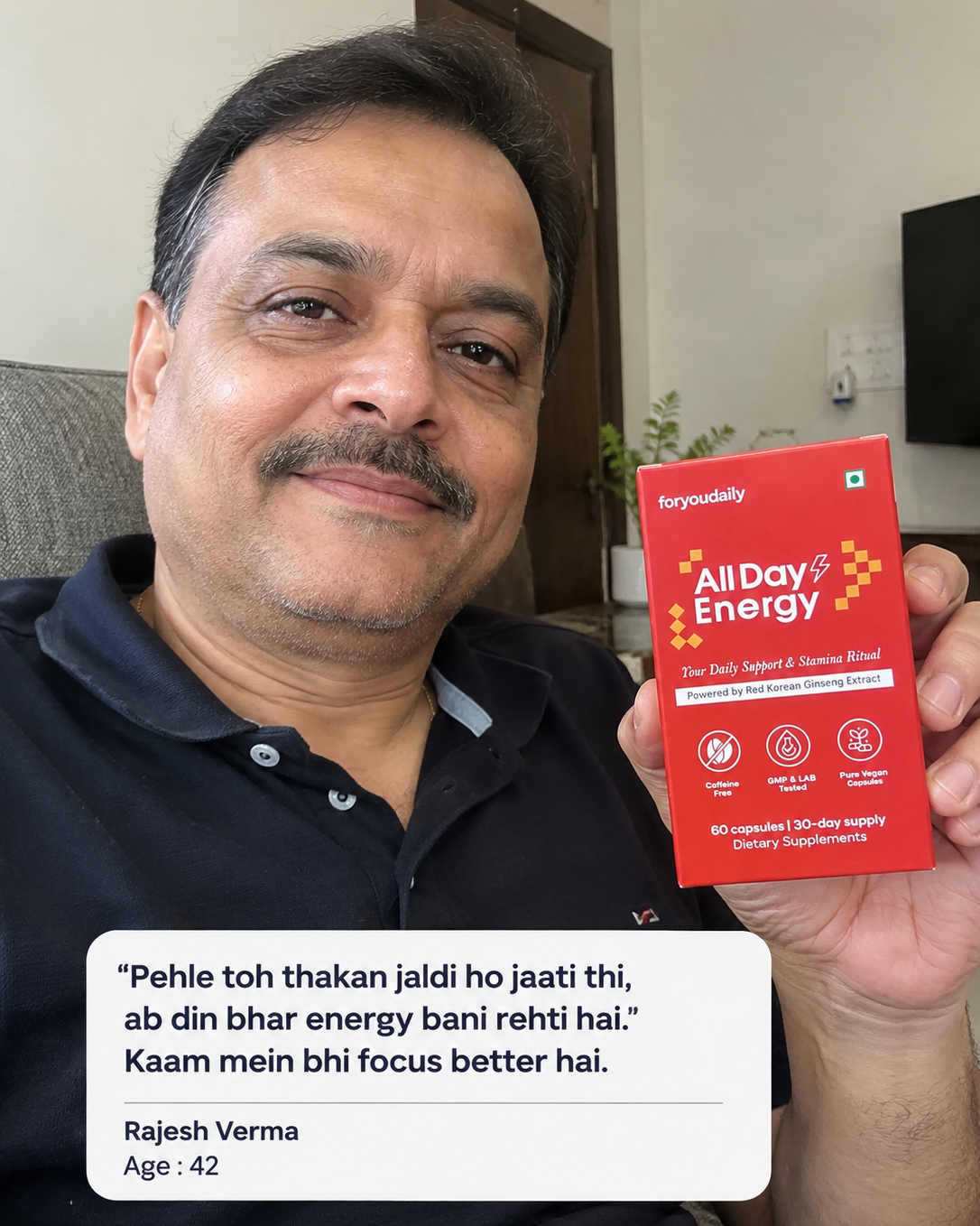 All Day Energy — Red Korean Ginseng Capsules