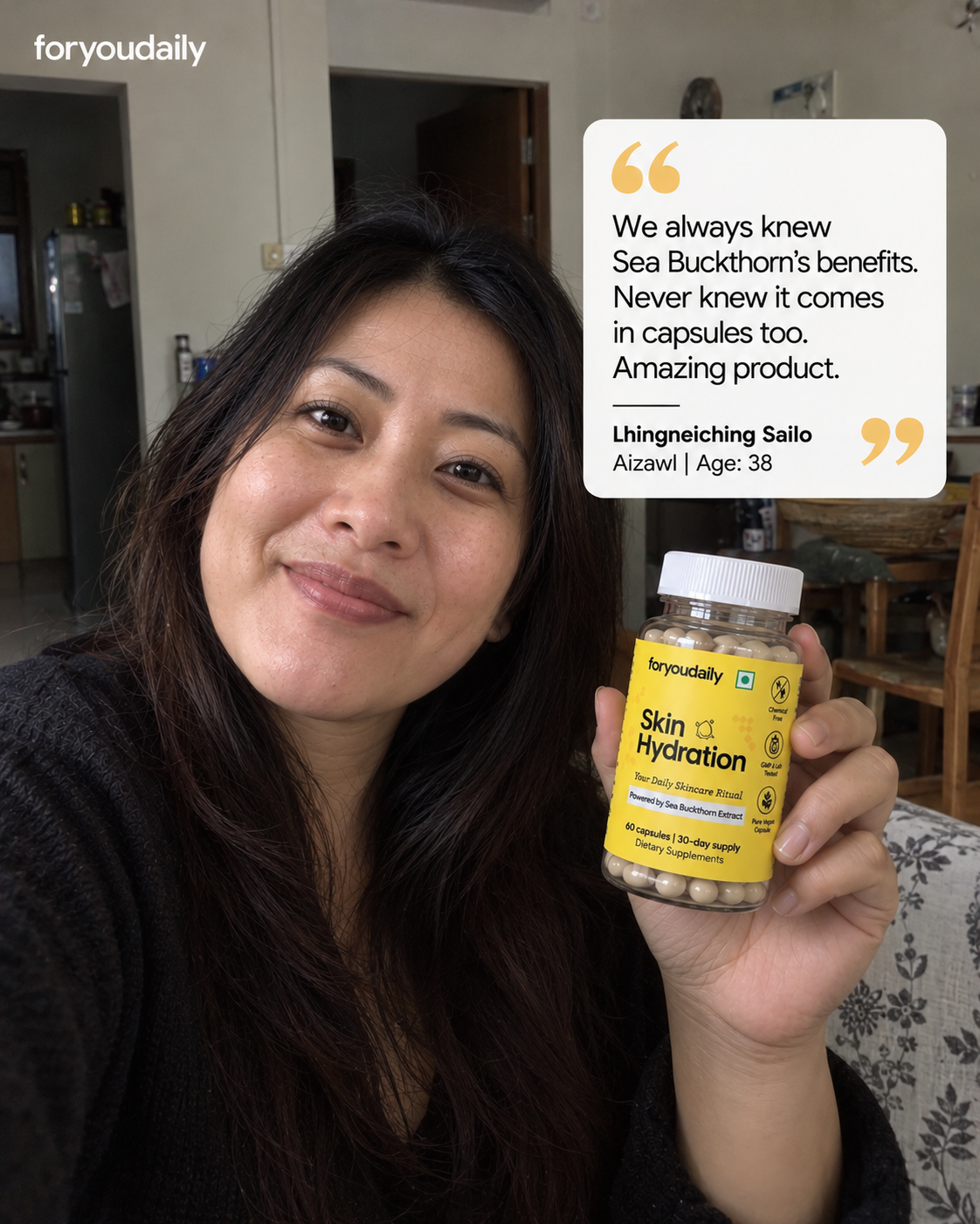 Skin Hydration — Sea Buckthorn Omega 7 Capsules