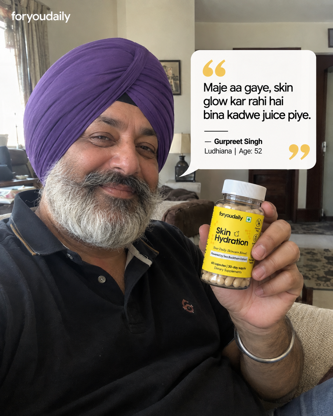 Skin Hydration — Sea Buckthorn Omega 7 Capsules